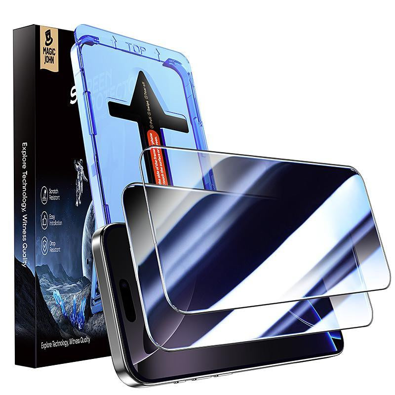 Magic John Privacy Tempered Glass Screen Protector for Iphone 16 Series/Samsung/Google, Shockproof Fingerprint Proof Phone Protective Film, Phone Accessories, Boyfriend Gift, Best Friend Gifts, Phone Screen Protectors