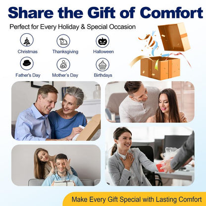 Luxury Car Seat Cushion with Non-Slip Bottom for Sciatica&Back Pain Relief-Breathable Ergonomic Butt Seat Pad for Office, Truck