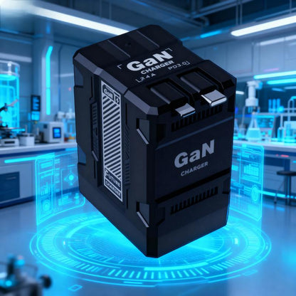 BFCM Gan Charger with Retractable Usb-C&Lightning Cable Folding Plug,Charging Capability for Iphone Ipad&Android Charging Electronic Cellphone Smartphone