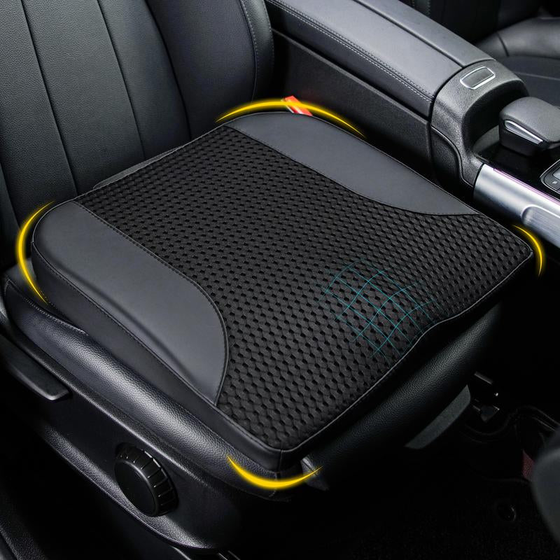 Luxury Car Seat Cushion with Non-Slip Bottom for Sciatica&Back Pain Relief-Breathable Ergonomic Butt Seat Pad for Office, Truck