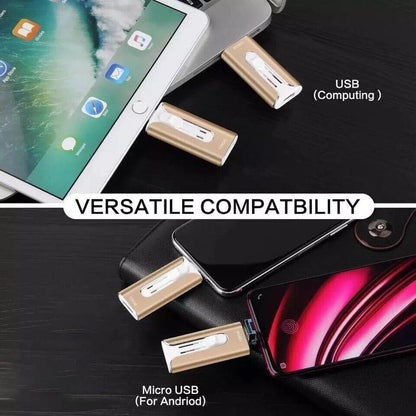 4 in 1 USB Flash Drive 64GB/128GB/256GB/512GB/1TB, High Speed USB 3.0 Memory Stick for Iphone & Type-C & Android Phones, PC, Multi-Purpose Photo Stick Thumb Drive Pendrive