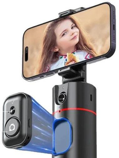 P02 Auto Face Tracking, Remote Control,360º Rotation Face Body, No App Required, Tracking Holder for Lives, Vlog Streaming Video, Rechargeable Battery Accessories Clip