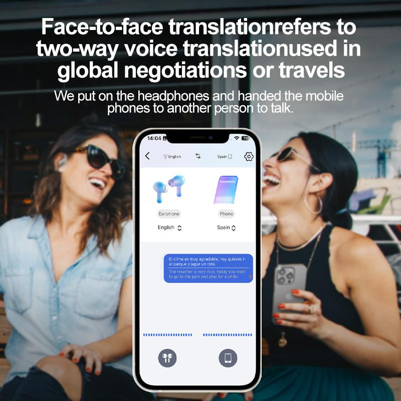 HYUNDAI X15 Ultra with 169-Language Translation Feature – Wireless Bluetooth Headset 6.0 OWS Waterproof Sport Headsets Noise Reduction Headphones with Mic Earbuds Audio Electronic