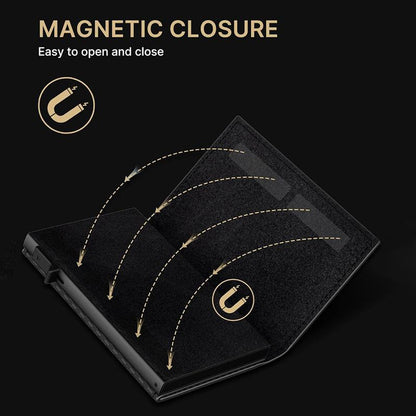 Men's Smart Wallet with Airtag Holder - RFID Blocking, Slim Bifold Design for Business & Everyday Use