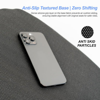 Luxury Car Seat Cushion with Non-Slip Bottom for Sciatica&Back Pain Relief-Breathable Ergonomic Butt Seat Pad for Office, Truck