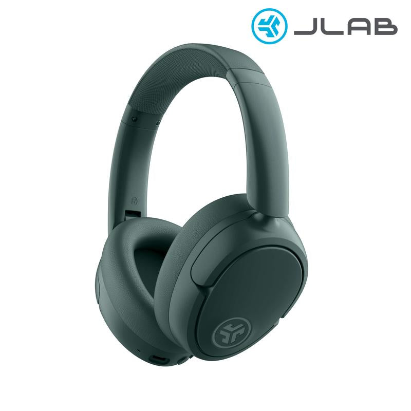 Jlab Jbuds Lux Active Noise Cancellation Wireless Bluetooth Headphones, Custom EQ, Over-Ear, Be Aware Safety Mode. Foldable, Iphone / Android, Wired