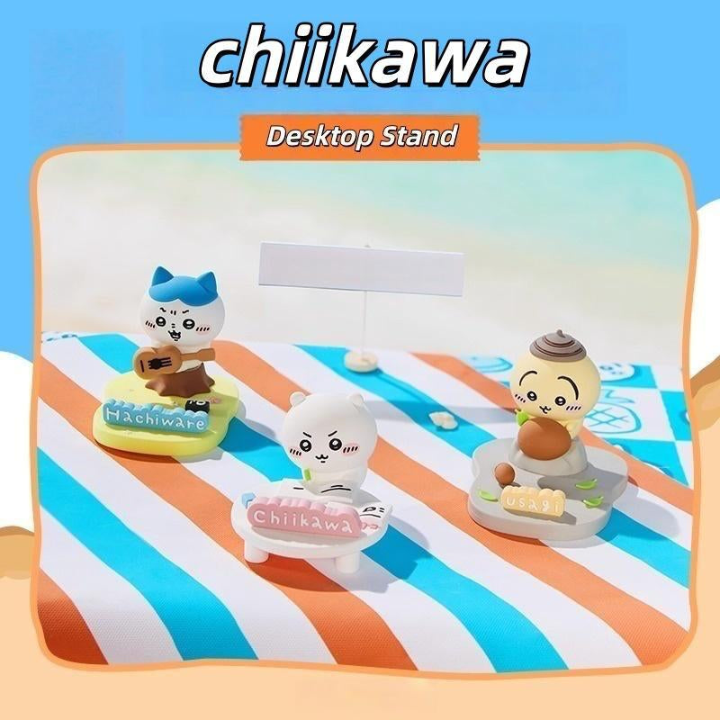 【Christmas Gift】Chiikawa Phone Stand – Cute Desktop Holder with Kawaii Anime Design, Stable & Adjustable Desk Stand for Office, Bedroom, Perfect Gift for Girls & Women, Christmas & Black Friday