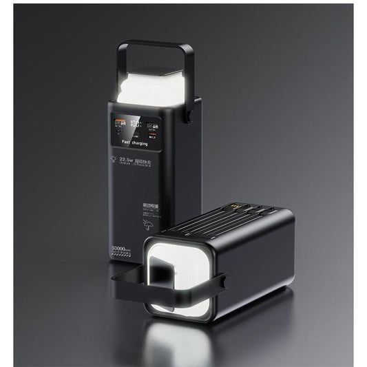 Ultra-Fast Power Bank 50000 Mah 22.5W with Battery Level Display, Multiport Foldable USB C Wall Charger, Mag-Safe Portable Charger - Cable Digital Phone