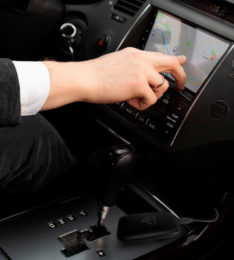 Autosky Ai Box Lite Air - Wi-Fi and Bluetooth Connectivity, for Iphone & Androids, Requires Wired Apple Carplay, Expandable Storage with Youtube & Netflix