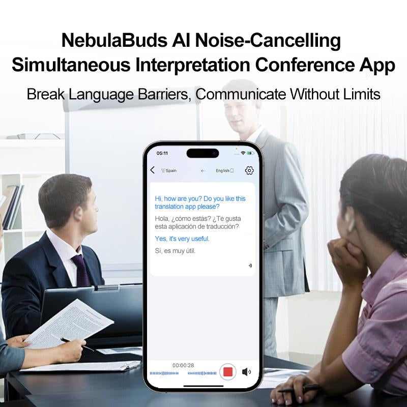 HYUNDAI X15 Ultra with 169-Language Translation Feature – Wireless Bluetooth Headset 6.0 OWS Waterproof Sport Headsets Noise Reduction Headphones with Mic Earbuds Audio Electronic