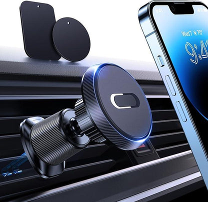 Miracase Magnetic Mobile Holder for Car,Never Blocking Vent,Strong Magnets Car Vent Cellphone Mount , for Iphone and All Smartphone